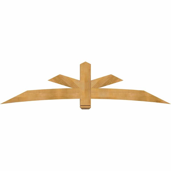 Ekena Millwork Alberta Rough Sawn Timber Gable Bracket, Western Red Cedar, 96"W x 24"H x 6"D x 6"F, 6/12 Pitch GBW096X24X0606ALB00RWR - main